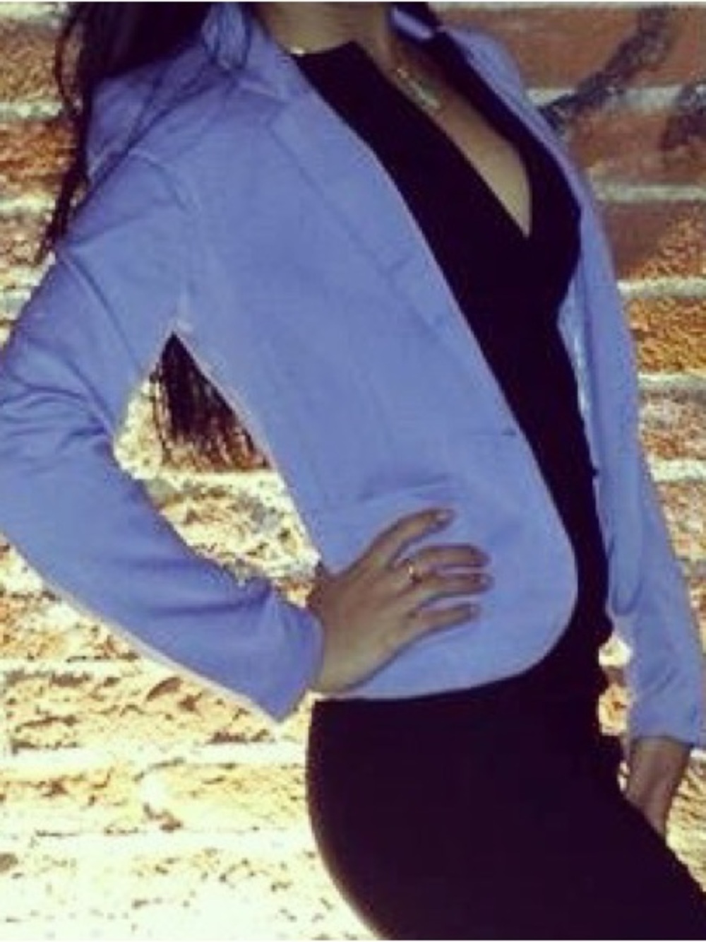 H&M Lavender Single-Button Women's Blazer